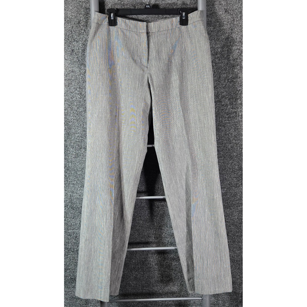 Pendleton Womens Grey Wool Silk Blend Straight Leg Dress Pants 10 32x31